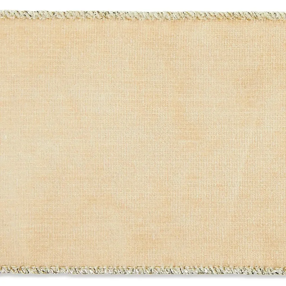 Holiday Time Gray Velvet Wired-Edge Christma Ribbon, 3.5